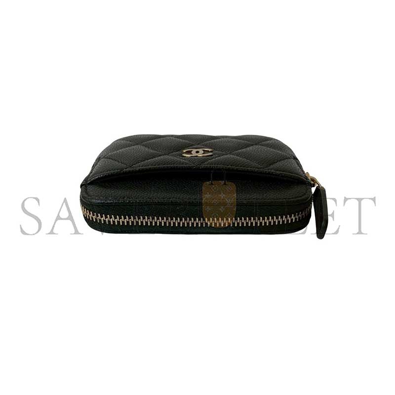 Ch**el grained calfskin coin purse coin case (11*9.5*1.5cm)